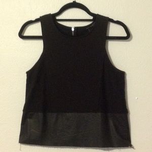 Banana Republic Leather Tank